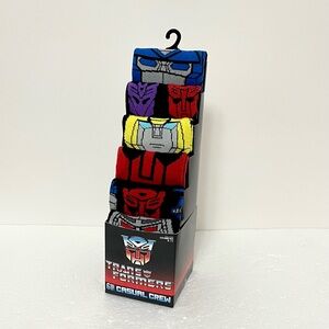 6 Pair Transformers SOCKS Men Size 8-12 , Men Casual CREW SOCKS by Hasbro, NEW